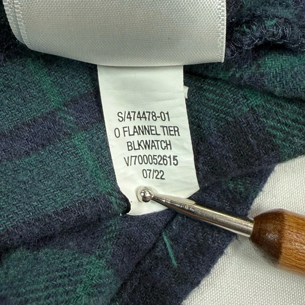 OLD NAVY Girls Plaid Flannel Tiered‎ Dress 4T Green Navy Blackwatch Preppy Fall